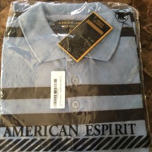 Brand new men’s shirt sleeve polo shirt with tags.